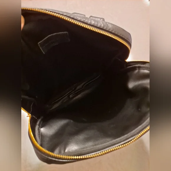 Scuola del Cuoio Firenze Timeless Black Leather Backpack Goldtone Hardware TL Bag Soft Italian Leather Backpack - L main image 3